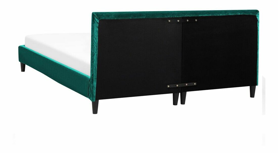 Pat matrimonial 160 cm FUTTI (cu somieră) (verde)
