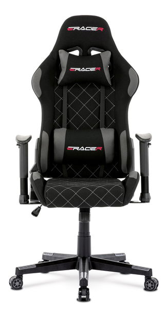 Fotoliu de birou/gaming Zarax-Z606-GREY (Negru + Gri)