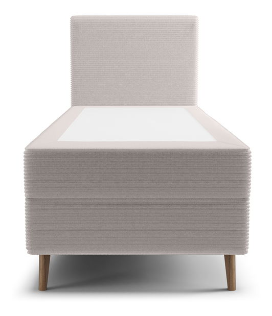 Pat de o persoană 80 cm Napoli Bonell (Alb) (cu somieră, cu sp. depozitare)