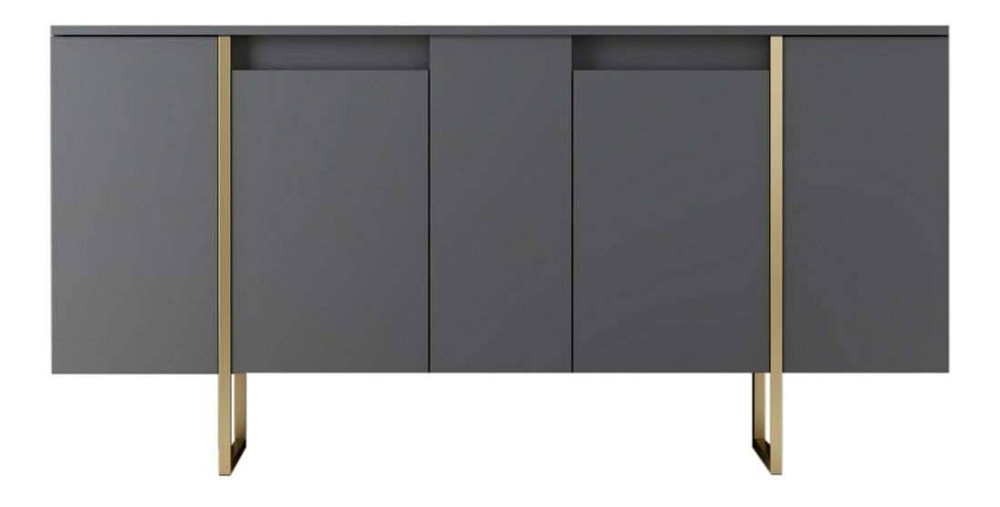 Dulap Luna (antracit + auriu)