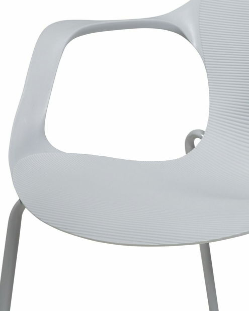 Set 2ks. jedálenských stoličiek Elbasan (svetlosivá)