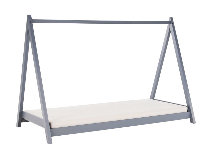 Egyszemélyes ágy 90 cm Gross (szürke)