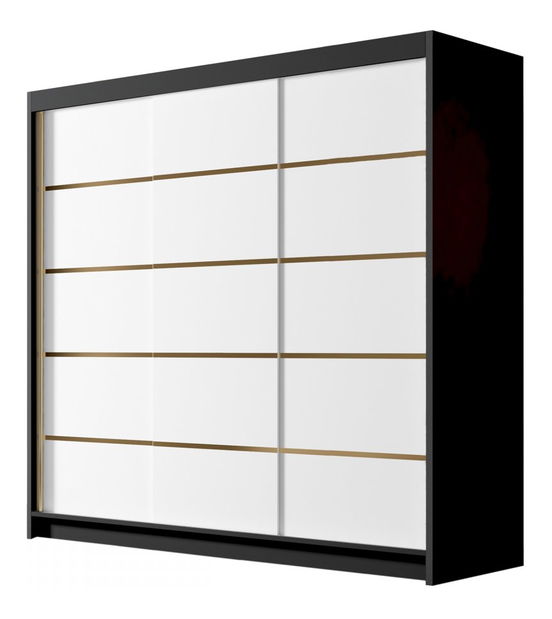 Dulap de haine cu uși culisante Fozzurt VII 200 (Cașmir + auriu) 