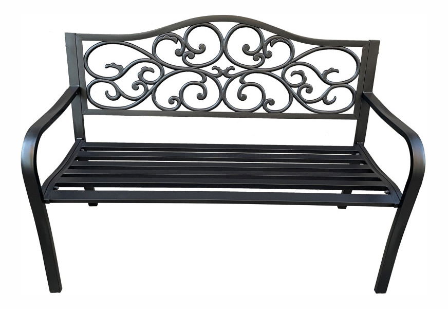 Záhradná lavička Ilta (čierna)