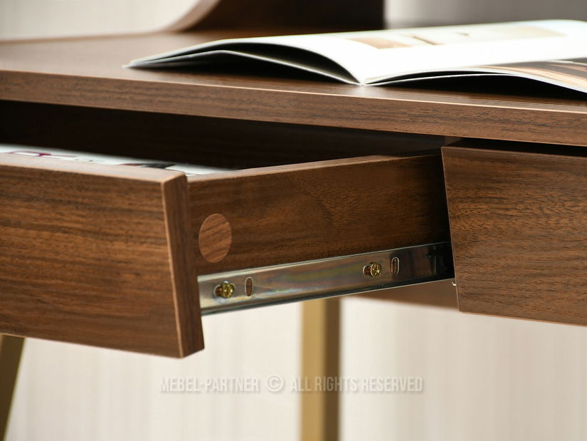 Masă PC Borge (nuc + auriu)