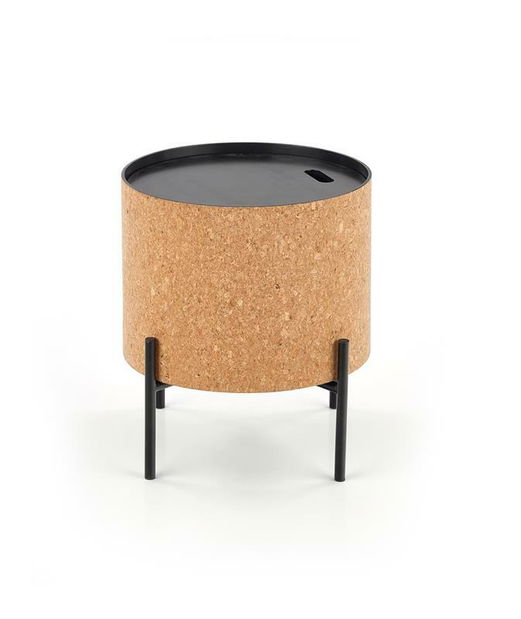 Dohányzóasztal Shae (természetes + fekete)