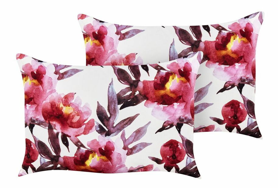 Set 2 buc perne decorative 45 x 45 cm Lanro (alb)