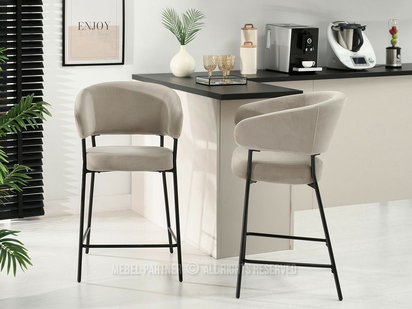 Scaun bar Coordiano (bej + negru)