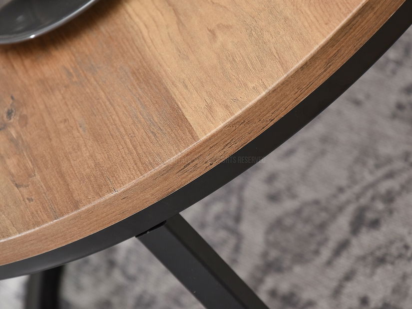 Konferenčný stolík Kolja Zest Xl (biela + zlatá + čierna)