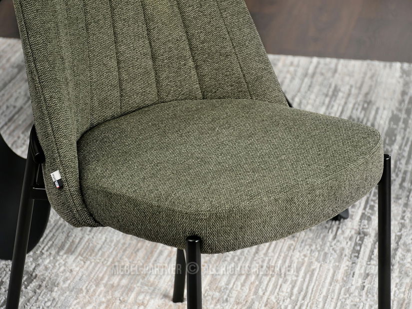 Stolička Ella (zelená + čierna)