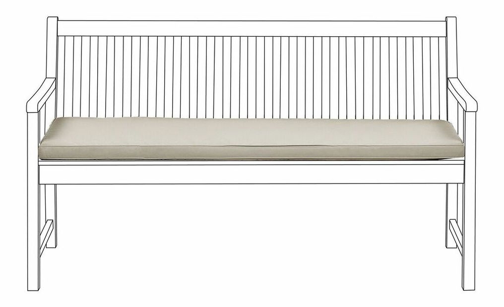 Záhradný vankúš 152x54 cm VESTFOLD (béžová)