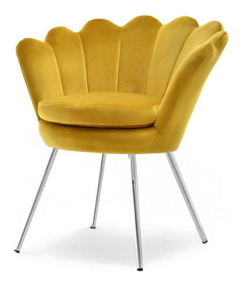 Kreslo Lasair (horčicová + zlatá)