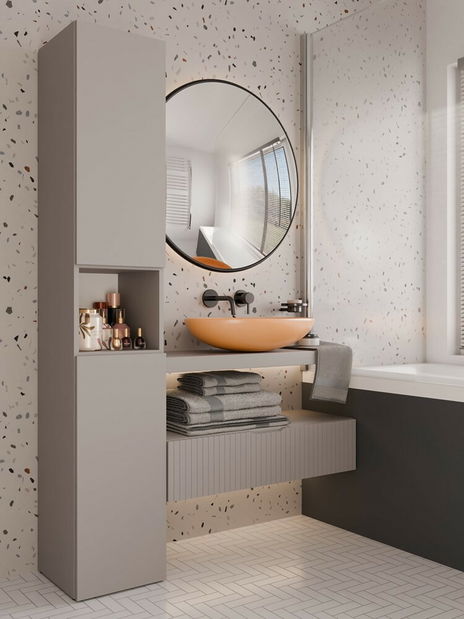 Kúpeľňová skrinka Neltossa 9 (svetlohnedá)