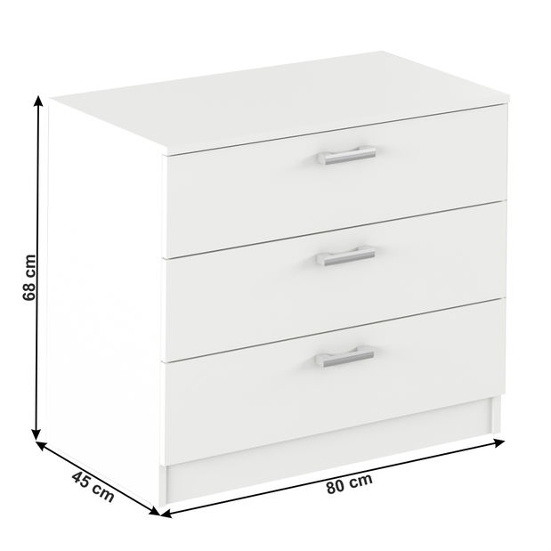 Comodă Adrana (alb) 