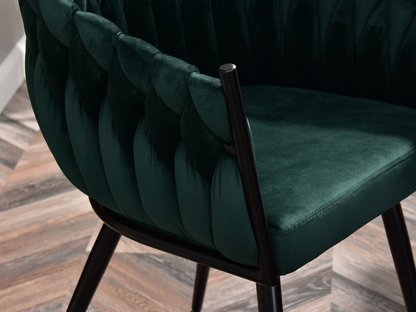 Jedálenská stolička Radio (zelená + čierna)