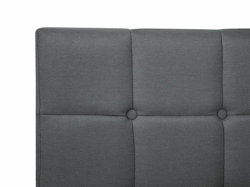 Pat matrimonial 160 cm ADIR (cu saltele) (gri)