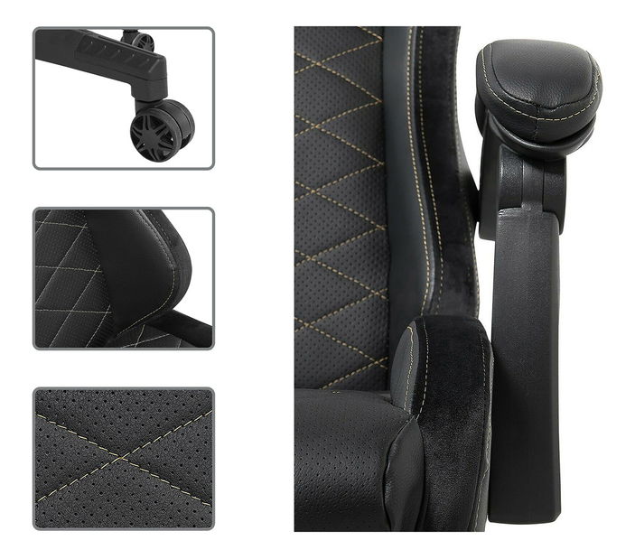 Fotoliu de birou/gaming Limur-L615-BK (Negru)