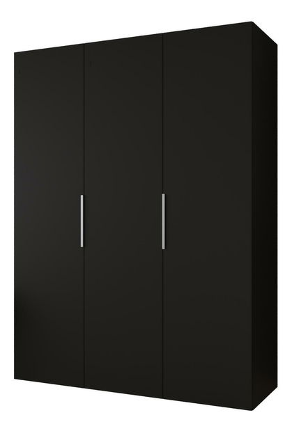 Ruhásszekrény 150 cm Mirabella 1 (fekete + kasmír)