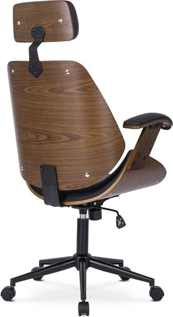 Fotoliu birou Fronterizos (nuc + negru) 