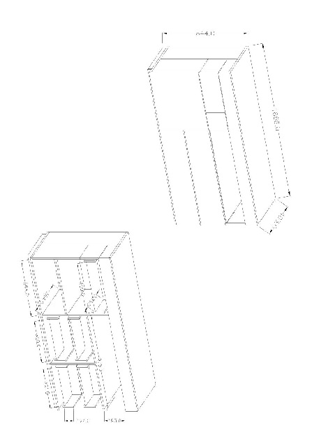 Comodă Stacey Typ 47 (beton + Alb)