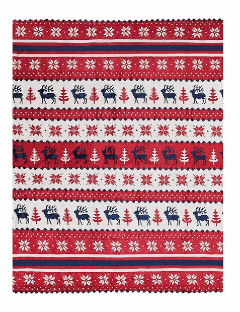 Deka 150x200 cm WINTA (červená + modrá)