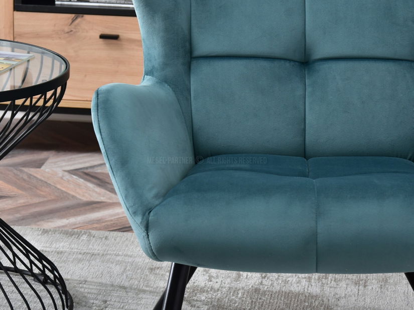 Dizájnos fotel Norweien (arany)