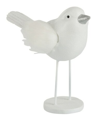 Figurína Jolipa Zvieratko Natural White Forest (20x9x21cm) (Biela)