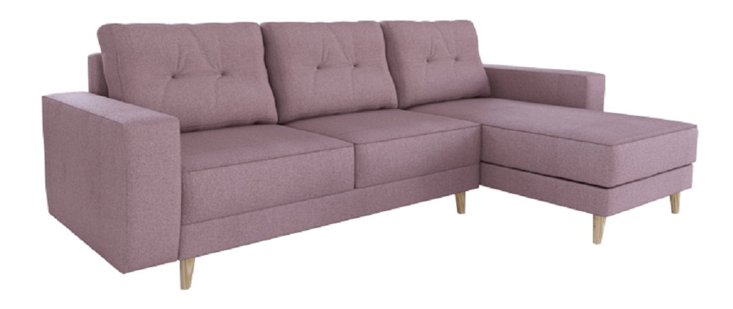 Rohová sedačka Vellin (staroružová) (P)
