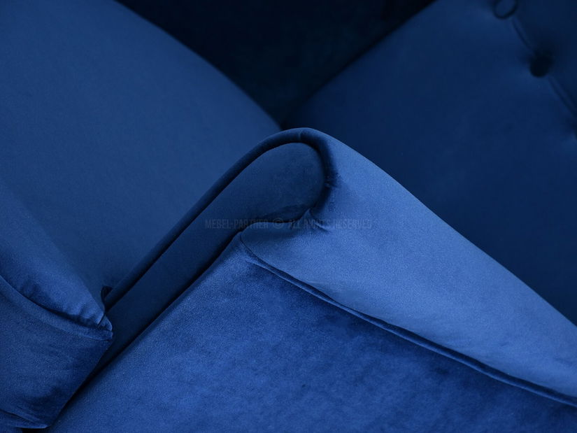 Füles fotel Margis (sötétkék + bükk)