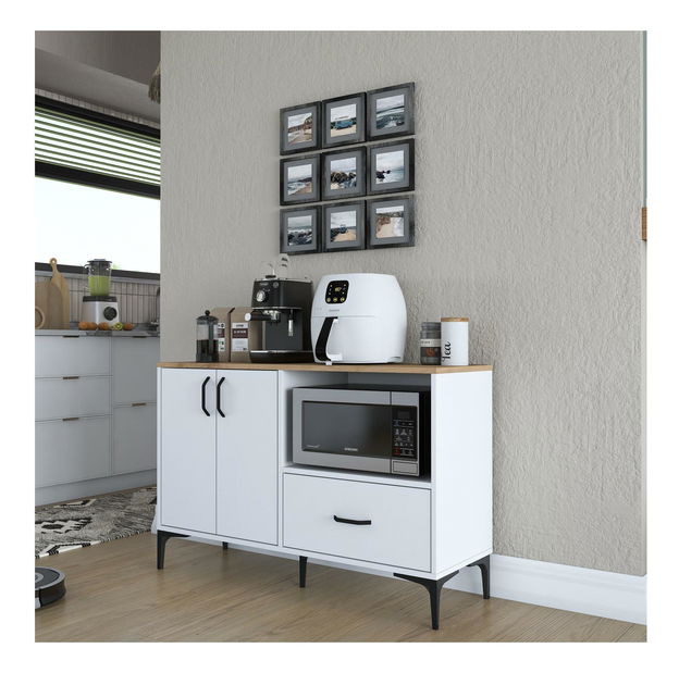 Komoda Jenaretta 161 (biela + orech)