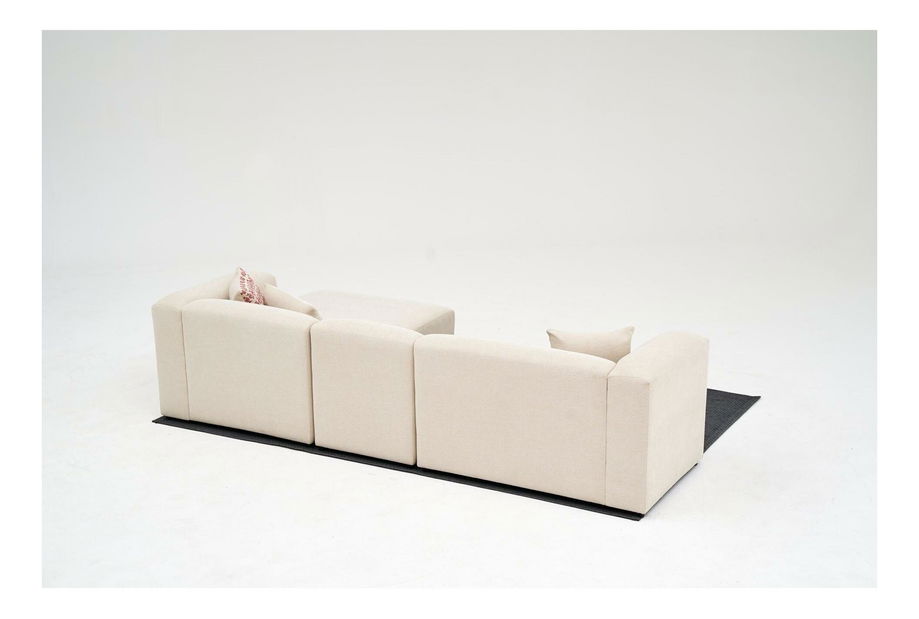 Sarok ülőgarnitúra Lillybeth (J) (krém)