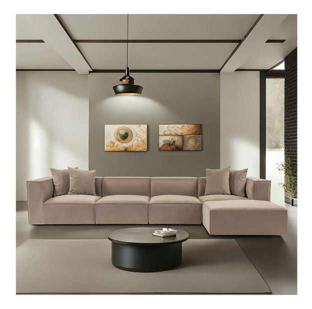 Rohová sedačka Soraketta (cappuccino)