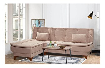 Kutna sofa na razvlačenje Keid C (ružičasta) (L)