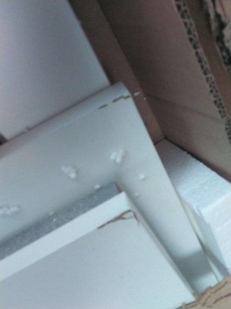 Masă de sufragerie Lumenza (alb + beton) *resigilat