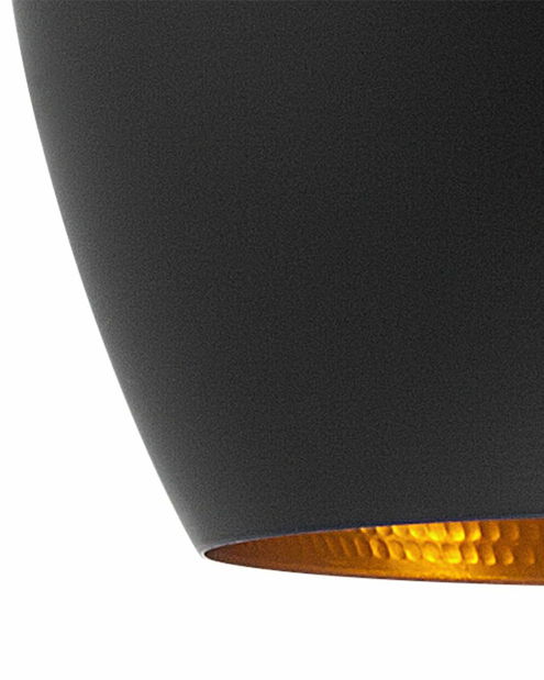 Závesná lampa Flare (čierna)