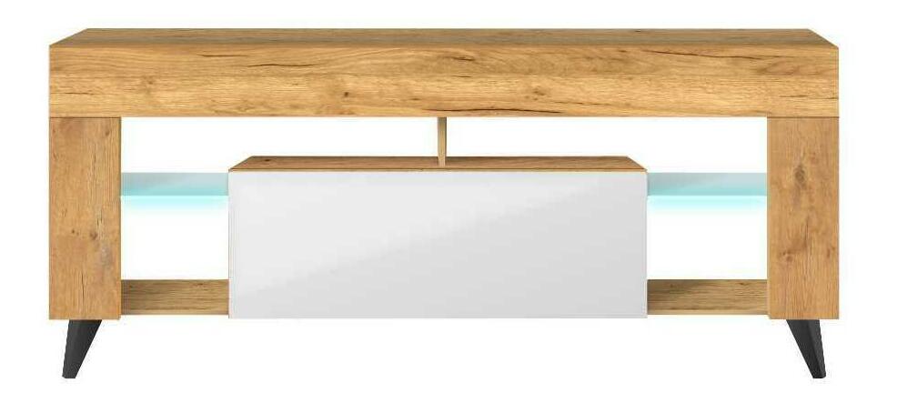TV ormarić/stolić Huricane (hrast lancaster + bijela)