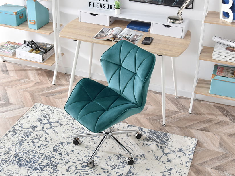 Fotoliu Velma M (turcoaz + crom)