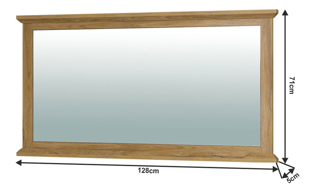 Zrkadlo Leoras MZ16 (dub grand)