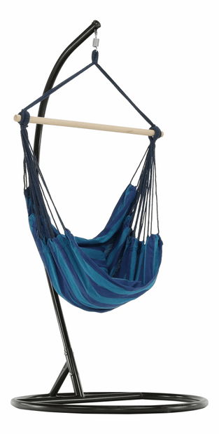 Závesné hojdacie kreslo Nicolaj (modrá)