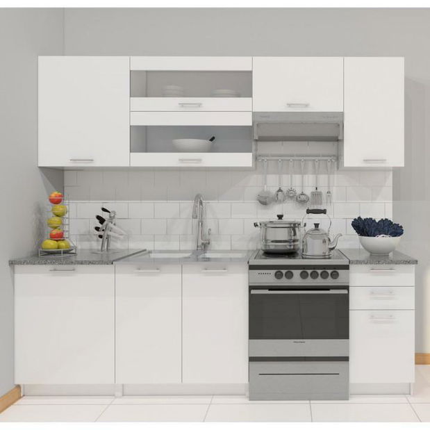 Konyha Flor 240 cm (fehér) *kiárusítás