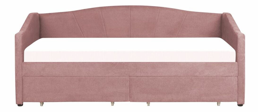 Egyszemélyes ágy 80 cm Clinton Bonell (barna) (ágyráccsal és matraccal, és tárolóhellyel)