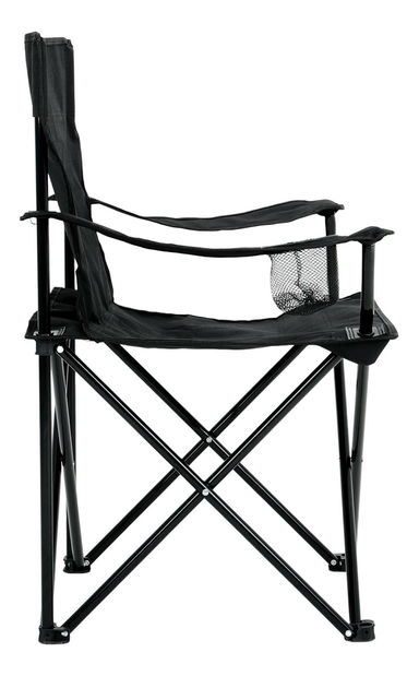 Set 2 ks. kempingových stoličiek Advirtieron (čierna)