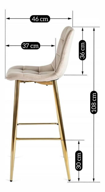 Blagovaonska stolica Abisales (krem) 