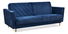 Háromszemélyes kanapé Michel (sötétkék + bükk)