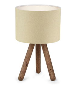 Stolna lampa Woodarella 6 (bež + prirodna)