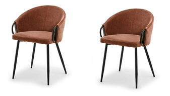 Set 2 ks. stoličiek Carma K (medená + čierna) *bazár