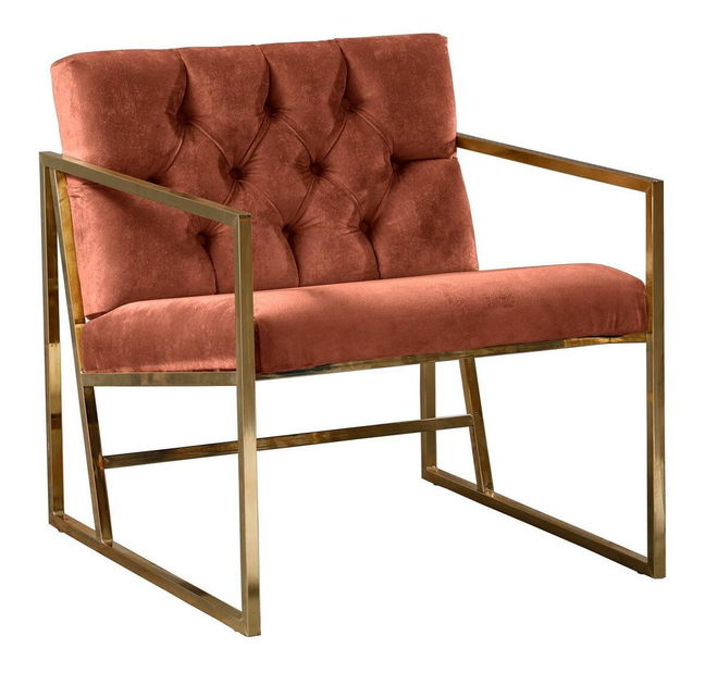 Fotel Oslanossi (tégla + arany)