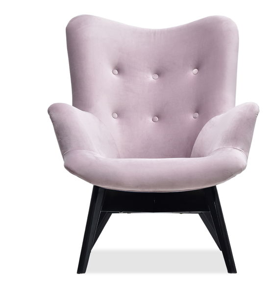 Relaxačné kreslo Florentino (svetlofialová + čierna)