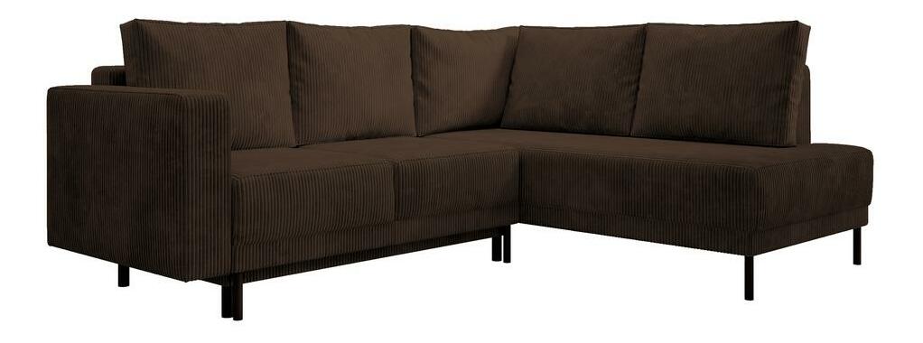 Sarokkanapé Rodriguez (J) (sötét bézs + fekete)