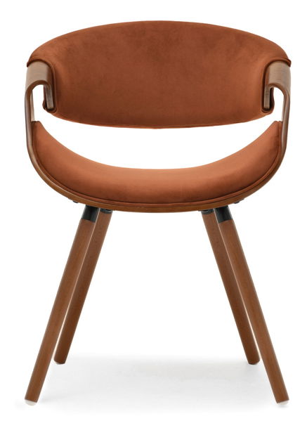 Jedálenská stolička Busque (medená + orech)